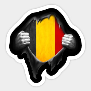 Belgium Flag. Proud Belgian Sticker